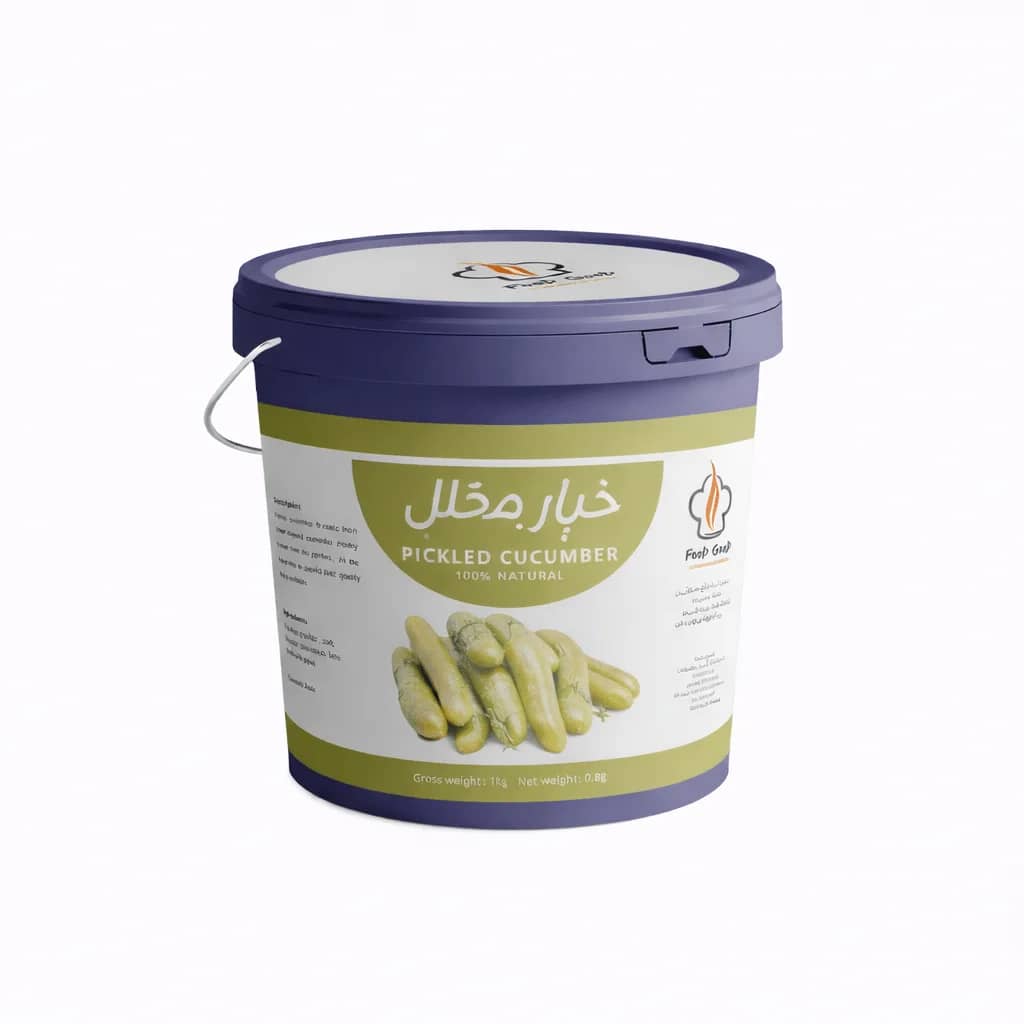 خيار شرائح جالون 6 كجم غير مصفي
